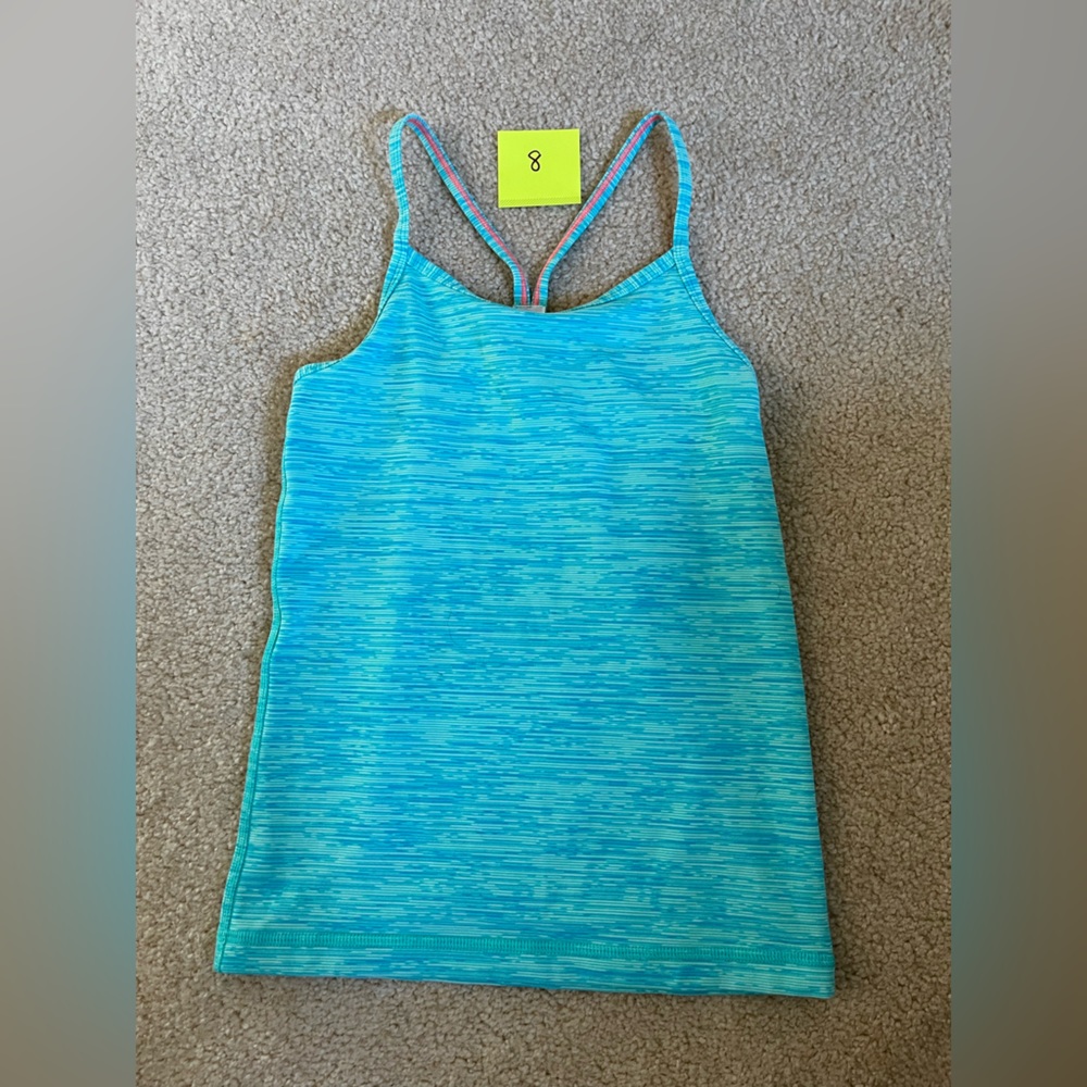 Ivivva tank. Size 8 blue teal